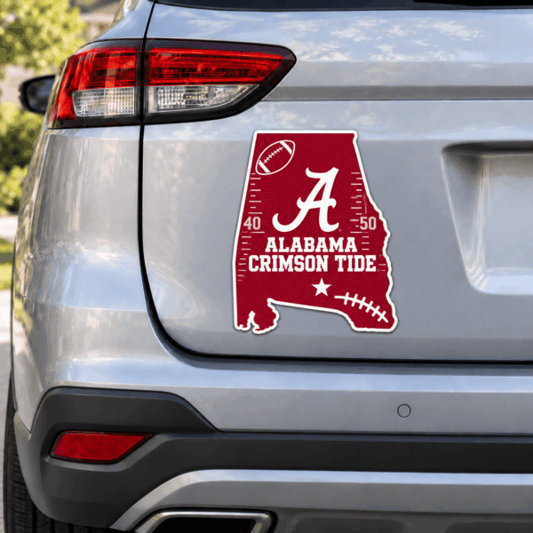 Alabama Crimson Tide Metal Car Sticker