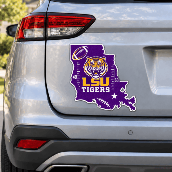 LSU Tigers Metal Car Sticker