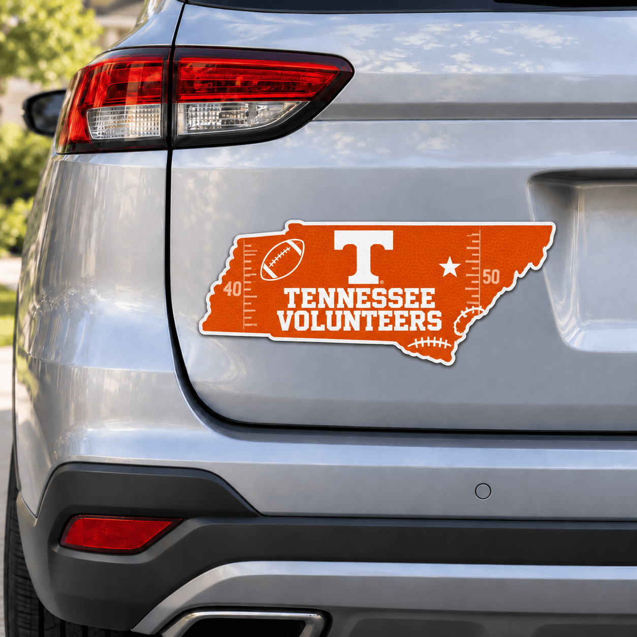 Tennessee Volunteers Metal Car Sticker