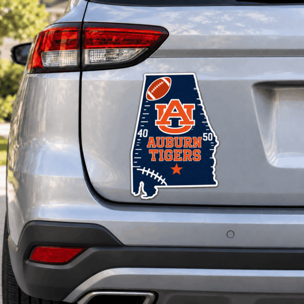 Auburn Tigers Metal Car Sticker