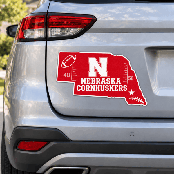 Nebraska Cornhuskers Metal Car Sticker