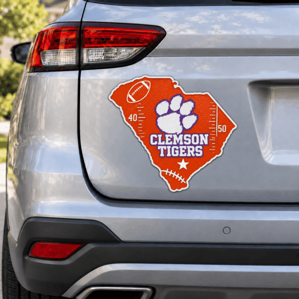 Clemson Tigers Metal Car Sticker