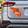 Miami Hurricanes Metal Car Sticker