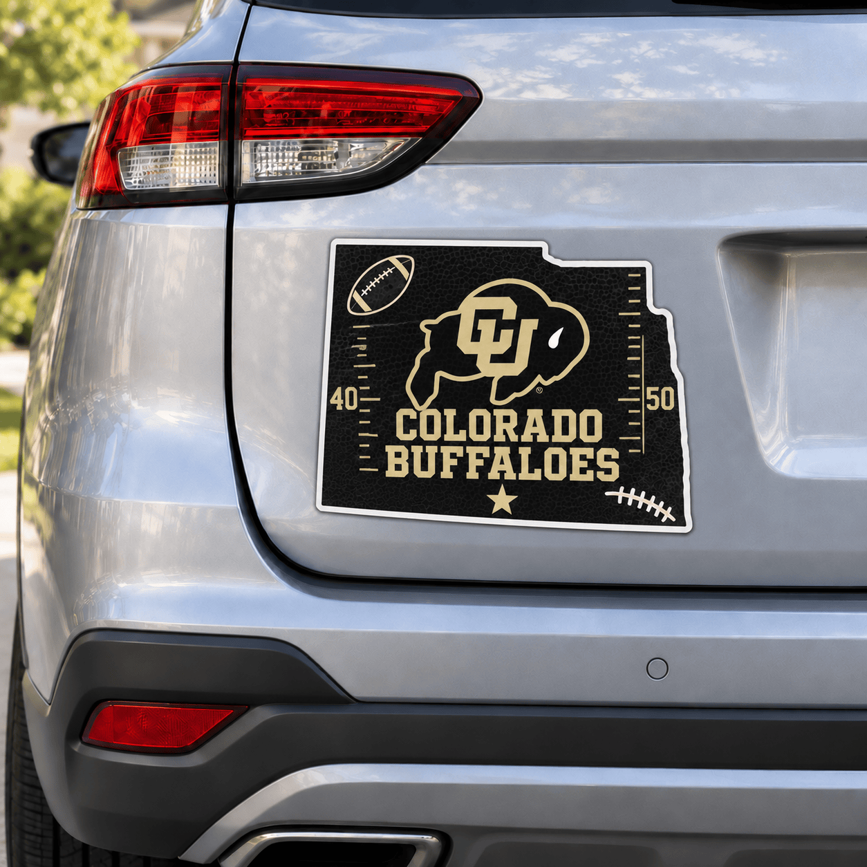 Colorado Buffaloes Metal Car Sticker