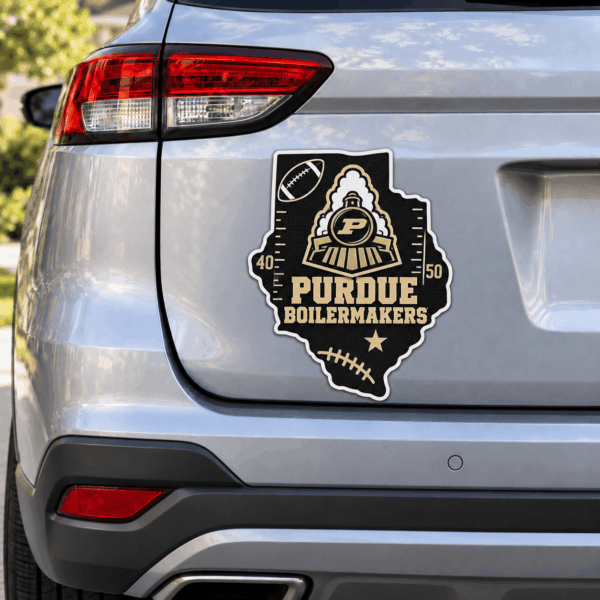 Purdue Boilermakers Metal Car Sticker