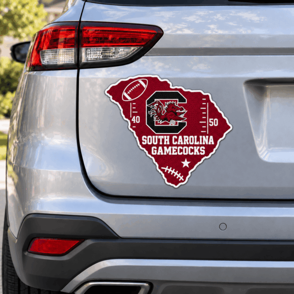 South Carolina Gamecocks Metal Car Sticker