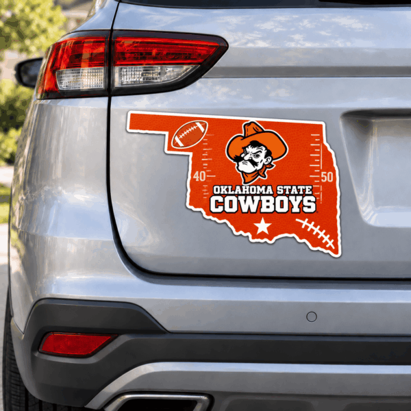Oklahoma State Cowboys Metal Car Sticker