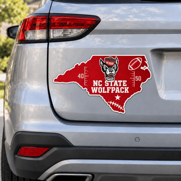 NC State Wolfpack Metal Car Sticker