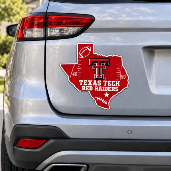 Texas Tech Red Raiders Metal Car Sticker