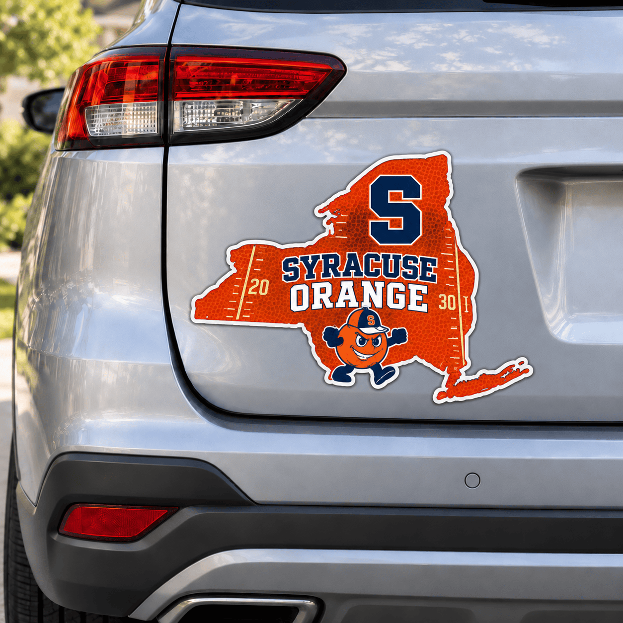 Syracuse Orange Metal Car Sticker