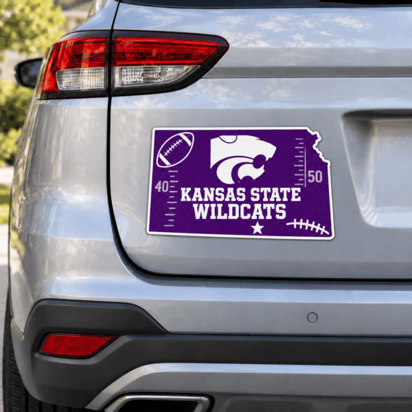 Kansas State Wildcats Metal Car Sticker