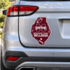 Mississippi State Bulldogs Metal Car Sticker