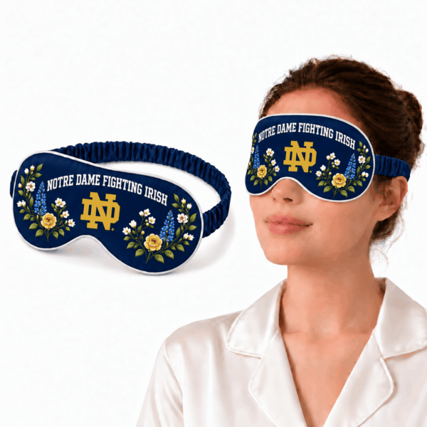 Notre Dame Fighting Irish Floral Sleep Mask