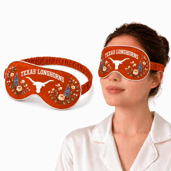 Texas Longhorns Floral Sleep Mask