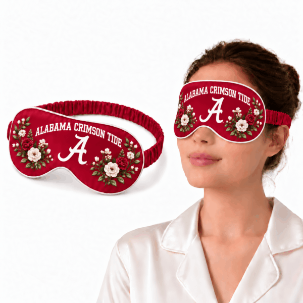 Alabama Crimson Tide Floral Sleep Mask