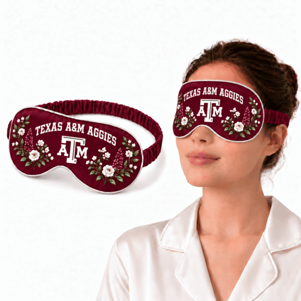 Texas A&M Aggies Floral Sleep Mask