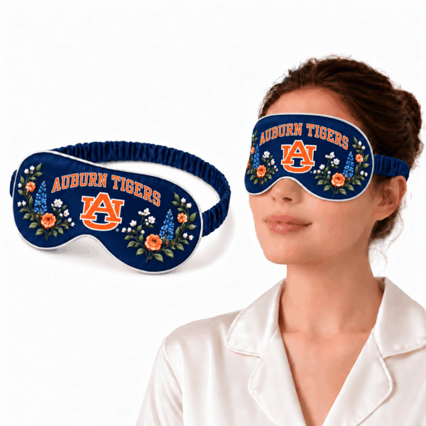 Auburn Tigers Floral Sleep Mask