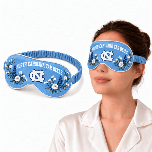 North Carolina Tar Heels Floral Sleep Mask