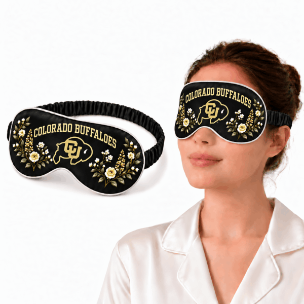Colorado Buffaloes Floral Sleep Mask