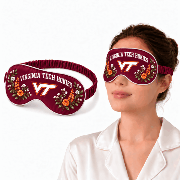 Virginia Tech Hokies Floral Sleep Mask
