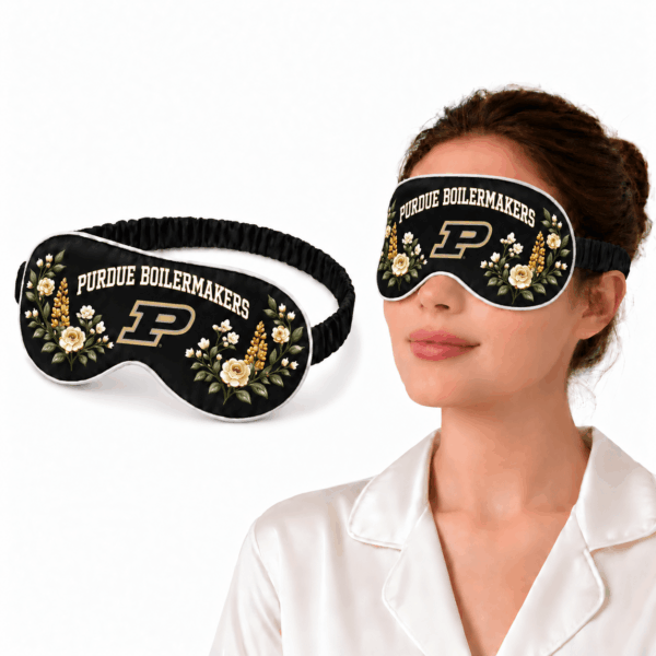 Purdue Boilermakers Floral Sleep Mask
