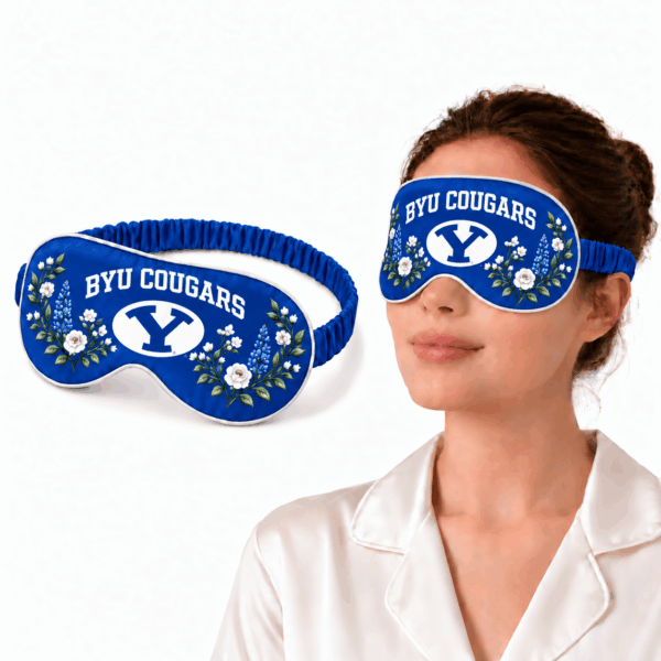 BYU Cougars Floral Sleep Mask