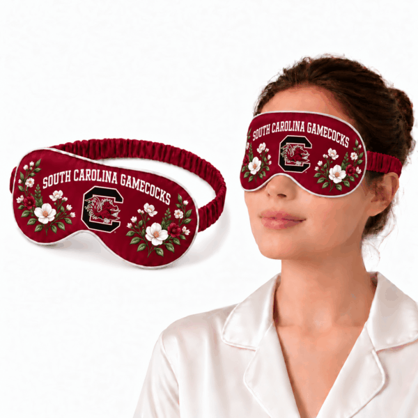 South Carolina Gamecocks Floral Sleep Mask