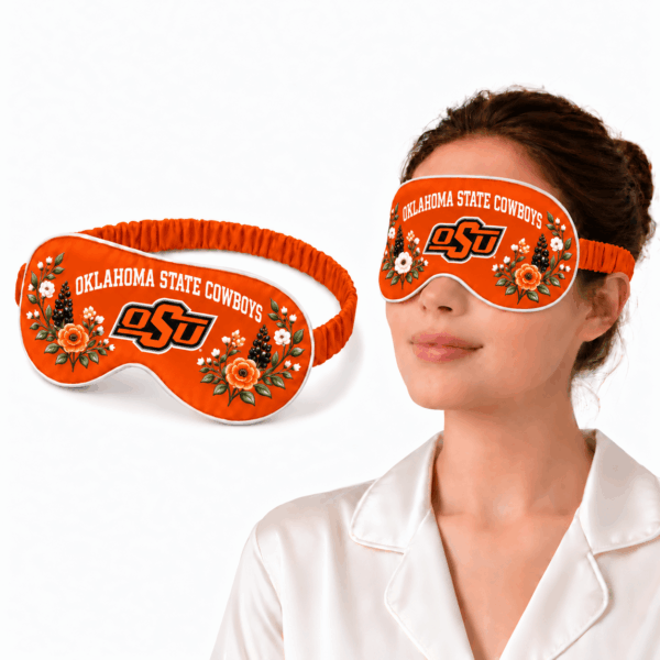 Oklahoma State Cowboys Floral Sleep Mask