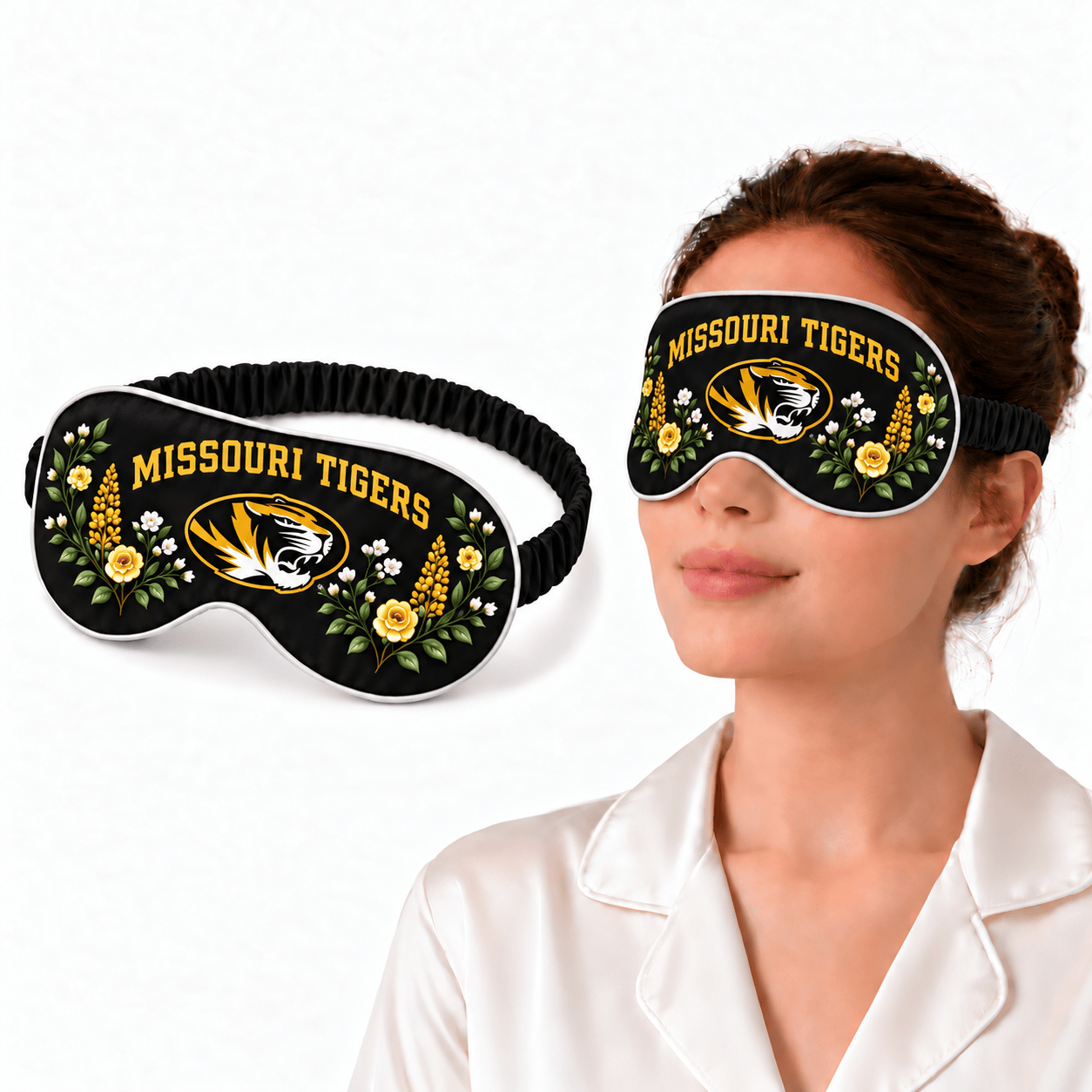 Missouri Tigers Floral Sleep Mask