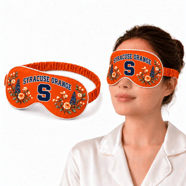 Syracuse Orange Floral Sleep Mask