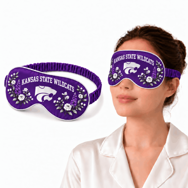 Kansas State Wildcats Floral Sleep Mask
