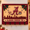 Alabama Crimson Tide Chirstmas Wooden Key Rack