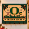 Oregon Ducks Chirstmas Wooden Key Rack
