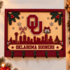 Oklahoma Sooners Chirstmas Wooden Key Rack