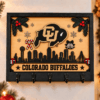 Colorado Buffaloes Chirstmas Wooden Key Rack