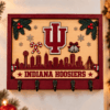 Indiana Hoosiers Chirstmas Wooden Key Rack