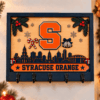 Syracuse Orange Chirstmas Wooden Key Rack