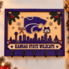 Kansas State Wildcats Chirstmas Wooden Key Rack