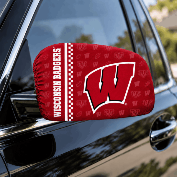 Wisconsin Badgers Car Rearview Mirror Cover