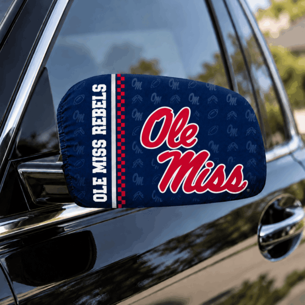 Ole Miss Rebels Car Rearview Mirror Cover
