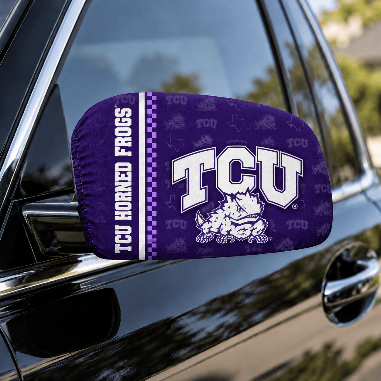 TCU Horned Frogs Car Rearview Mirror Cover