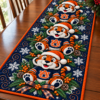 Auburn Tigers Christmas Mascot Table Runner