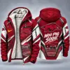 Arkansas Razorbacks Men's Christmas Graphic Hooded Winter Coat – Festive Holiday Edition