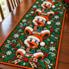 Miami Hurricanes Christmas Mascot Table Runner