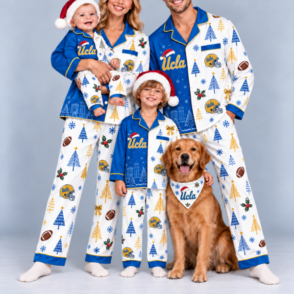 UCLA Bruins Family Matching Christmas Pajamas Set - Football Fan Sleepwear, Festive Family Outfit