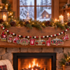 Utah Utes Wooden Christmas Garland – Football Team Holiday Hanging Decorations