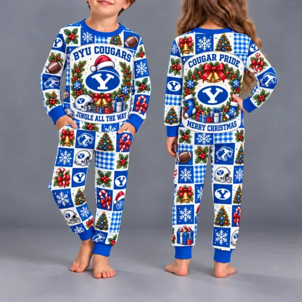 BYU Cougars Kids Christmas Pajama Set