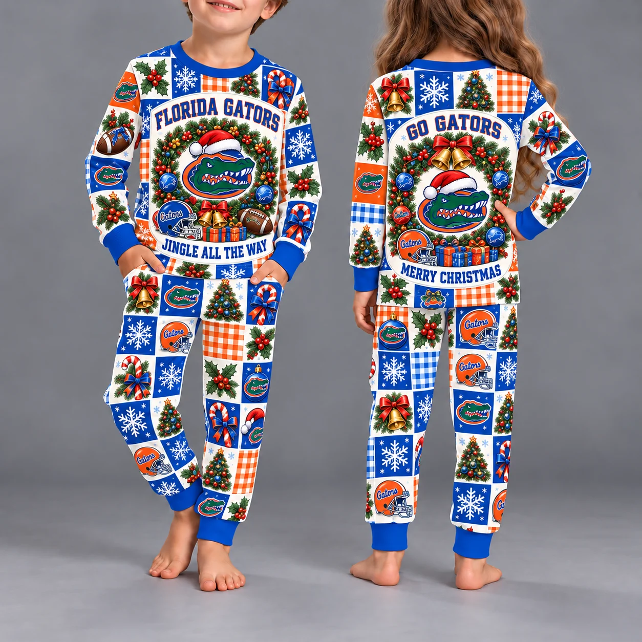 Florida Gators Kids Christmas Pajama Set