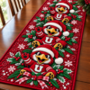 Utah Utes Christmas Mascot Table Runner