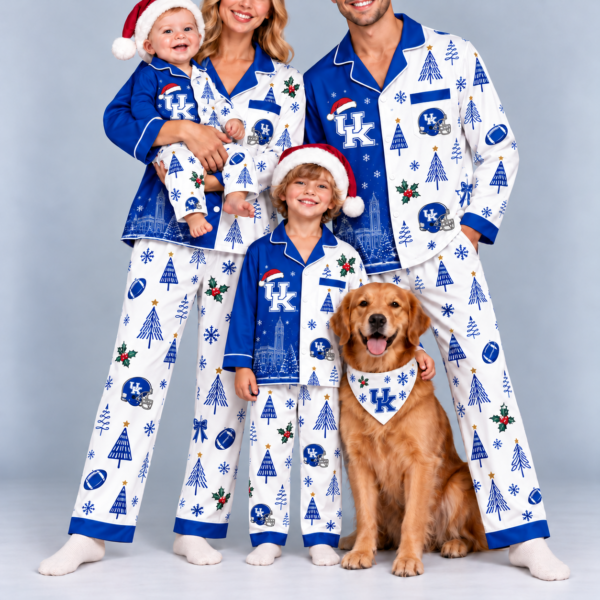 Kentucky Wildcats Family Matching Christmas Pajamas Set - Football Fan Sleepwear, Festive Family Outfit